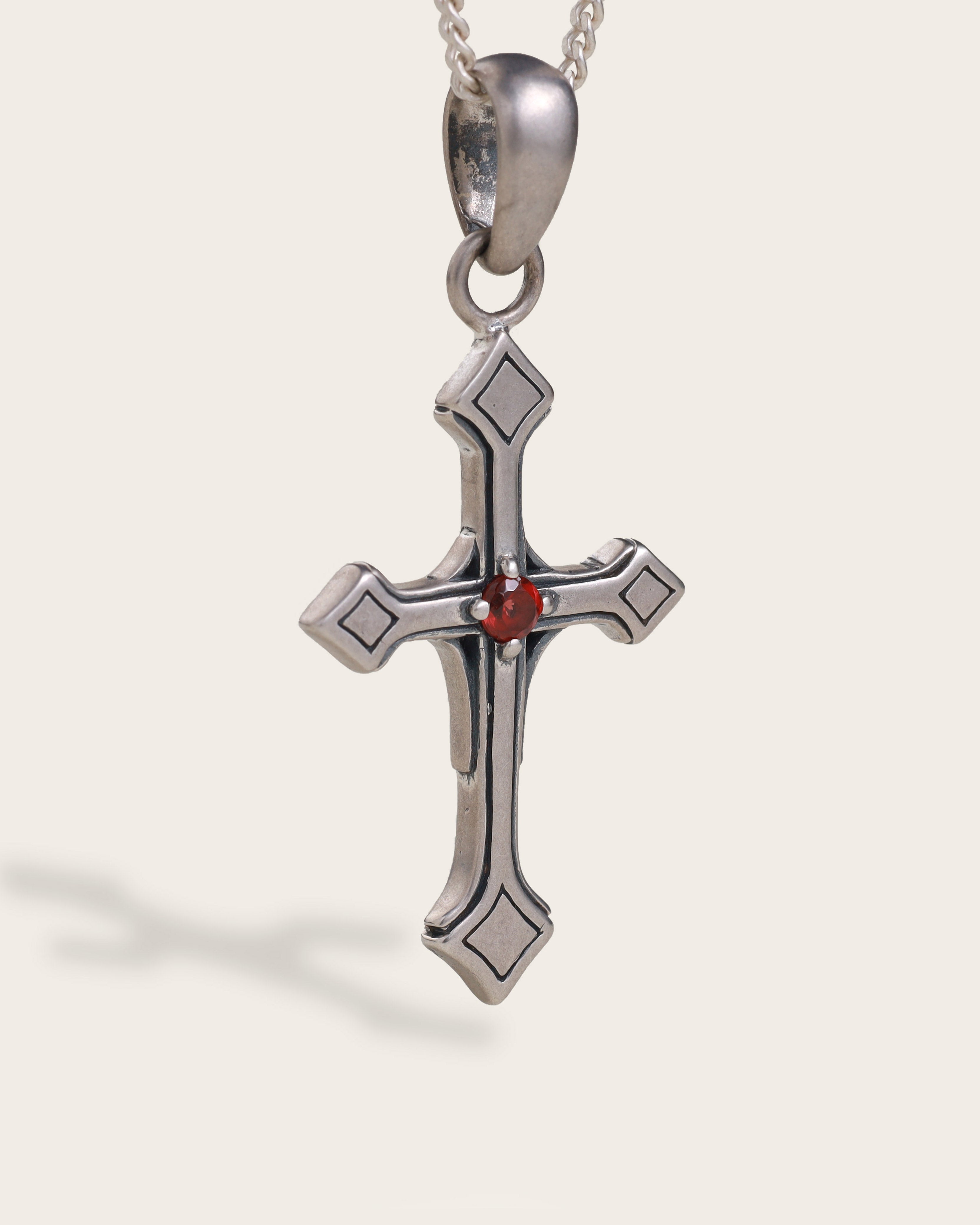 Jewelers Cross Necklace Ion-Plated Stainless Steel 24 Jewelers Cross Necklace Ion-Plated Stainless Steel 24