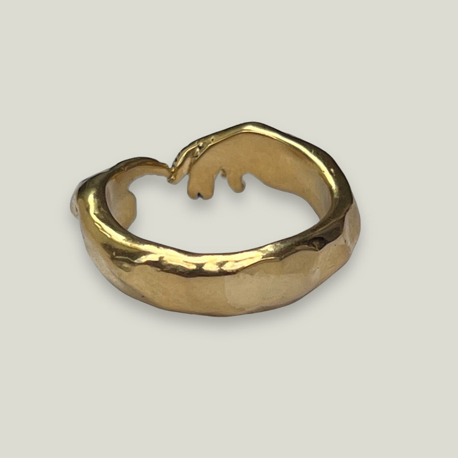 HAND OF GOD RING IN GOLD