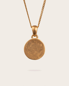 Vintage Round Pendant In Gold