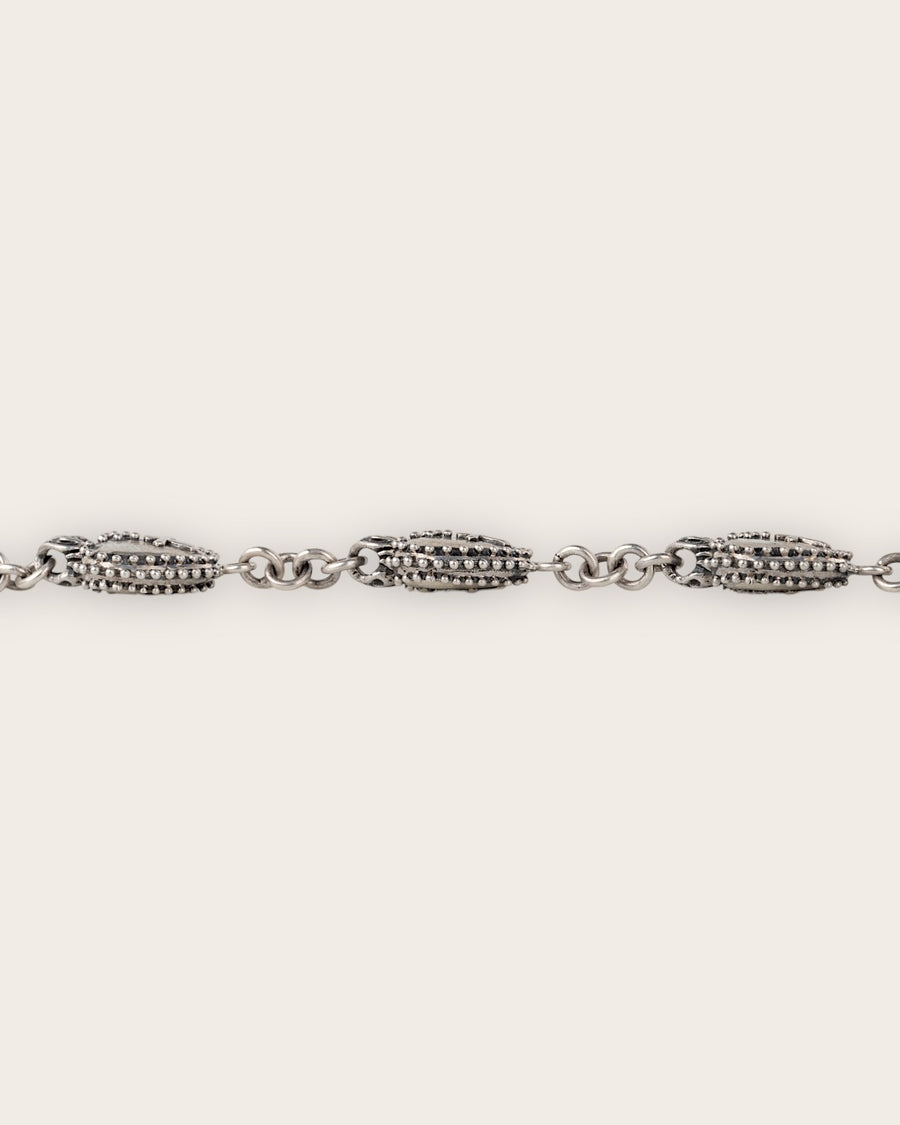 FIREHEART CURB BRACELET IN SILVER