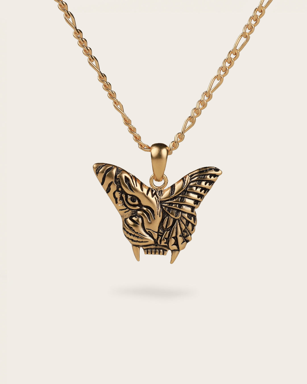 TIGER BUTTERFLY NECKLACE IN GOLD