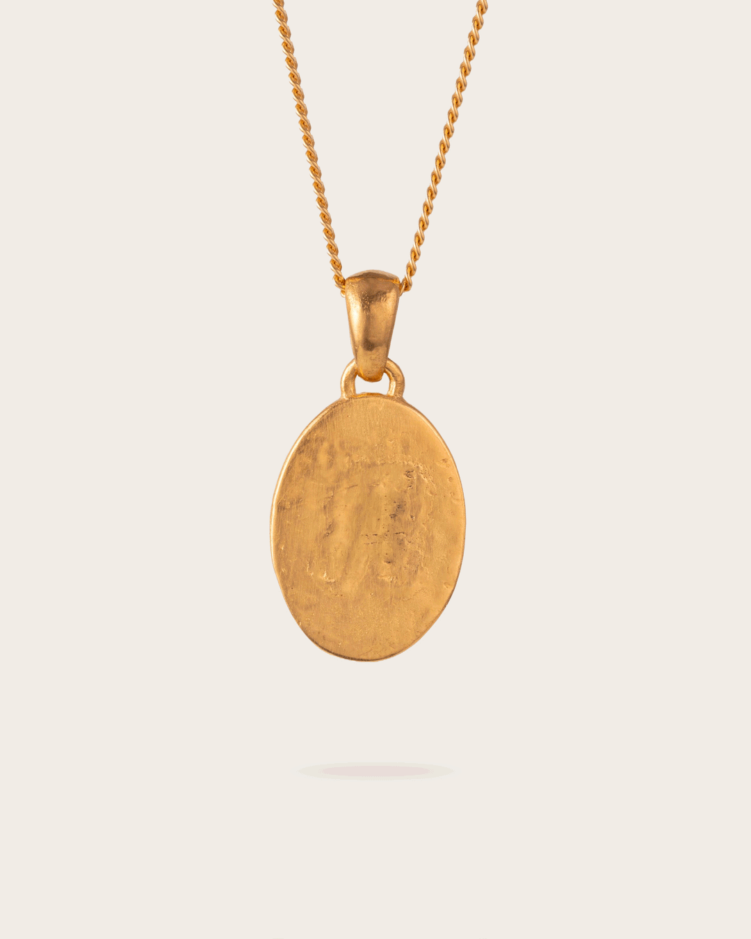 Vintage Oval Pendant In GOLD