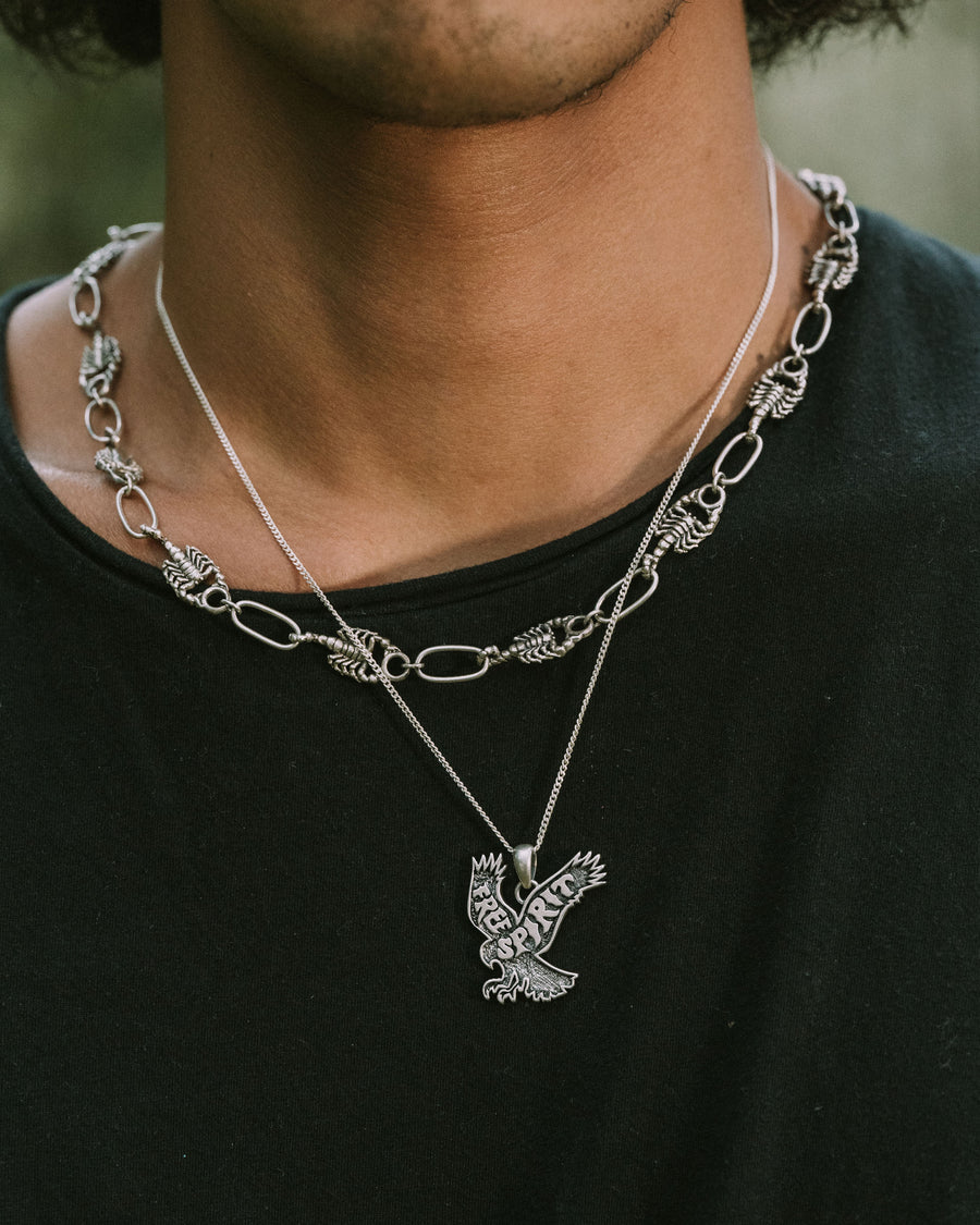 FREE SPIRIT EAGLE PENDANT IN SILVER