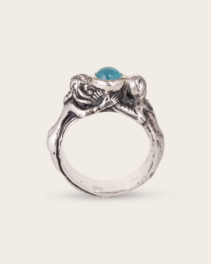 TWIN SPIRITS RING IN SILVER