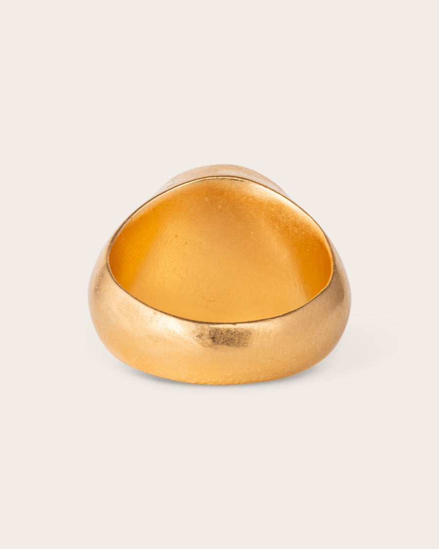 SMOKING GIRL RING IN GOLD