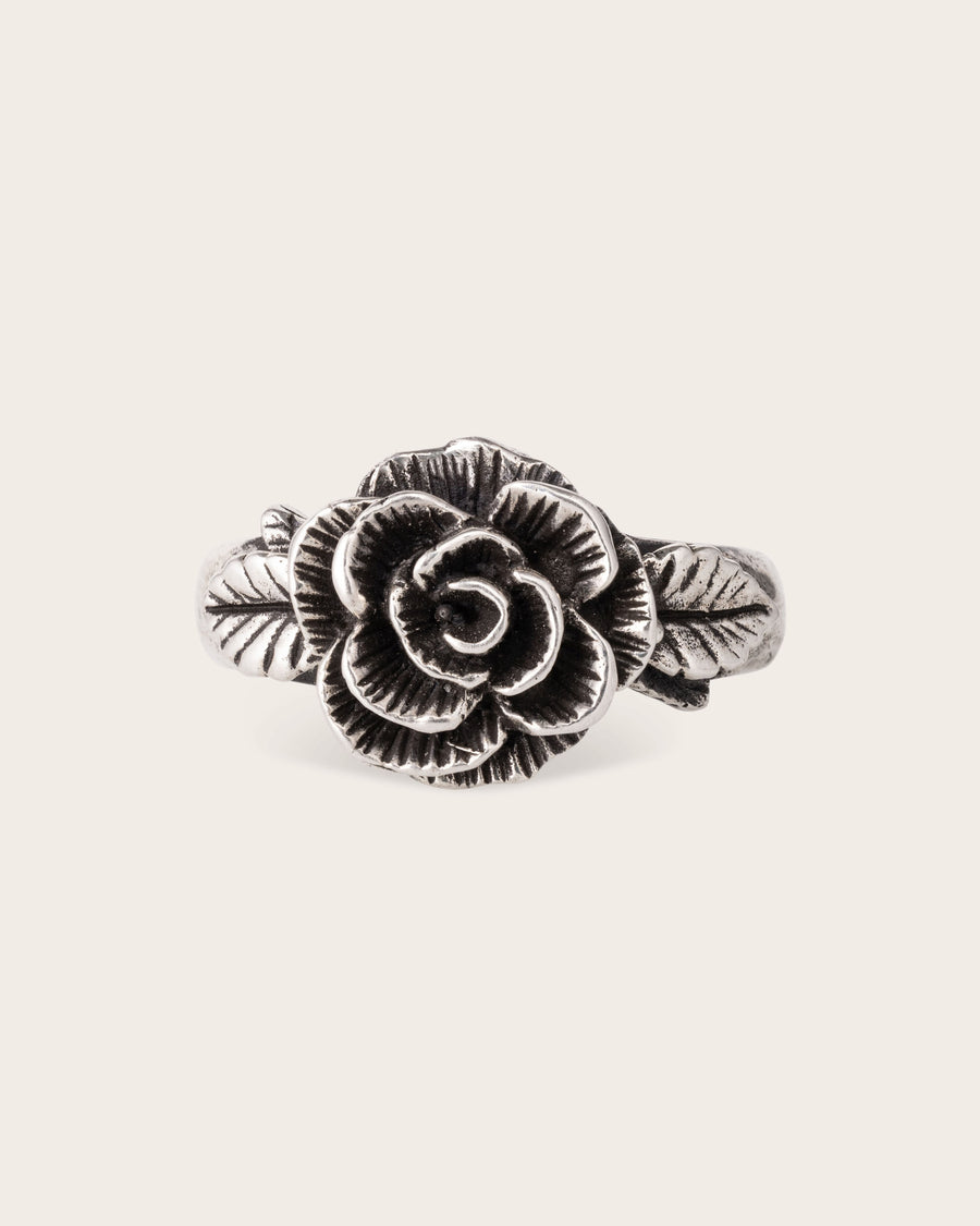 ROSE RING IN SILVER