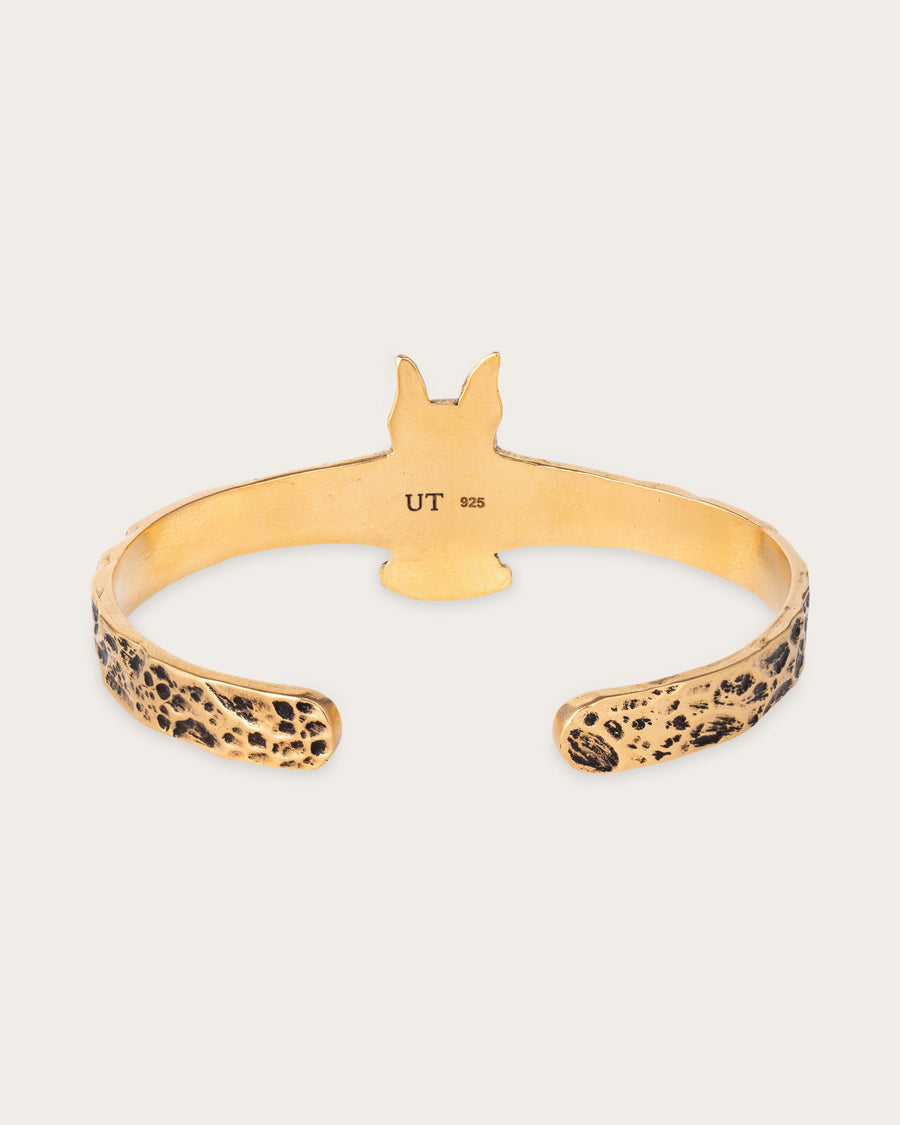 DOG & DAGGER CUFF IN GOLD