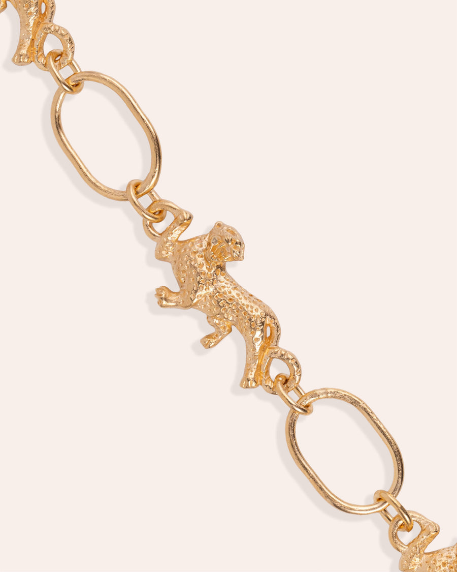 LEOPARD NECKCHAIN IN GOLD