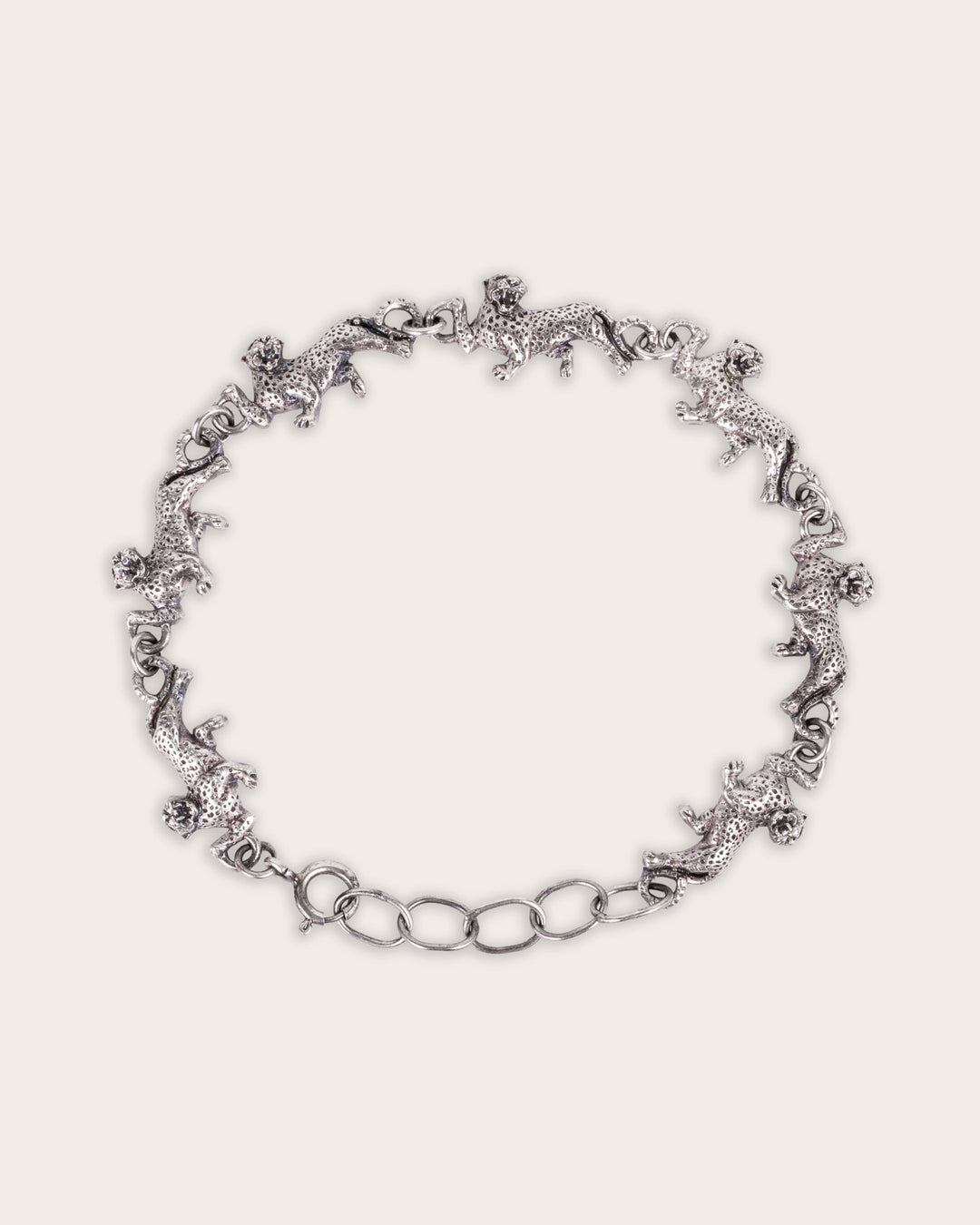 LEOPARD BRACELET IN SILVER