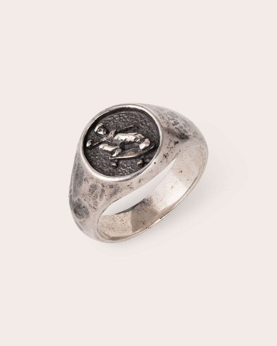 SKATE RING IN SILVER