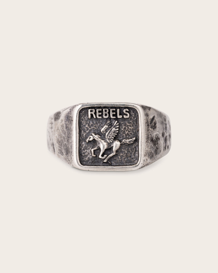 REBEL RING IN SILVER