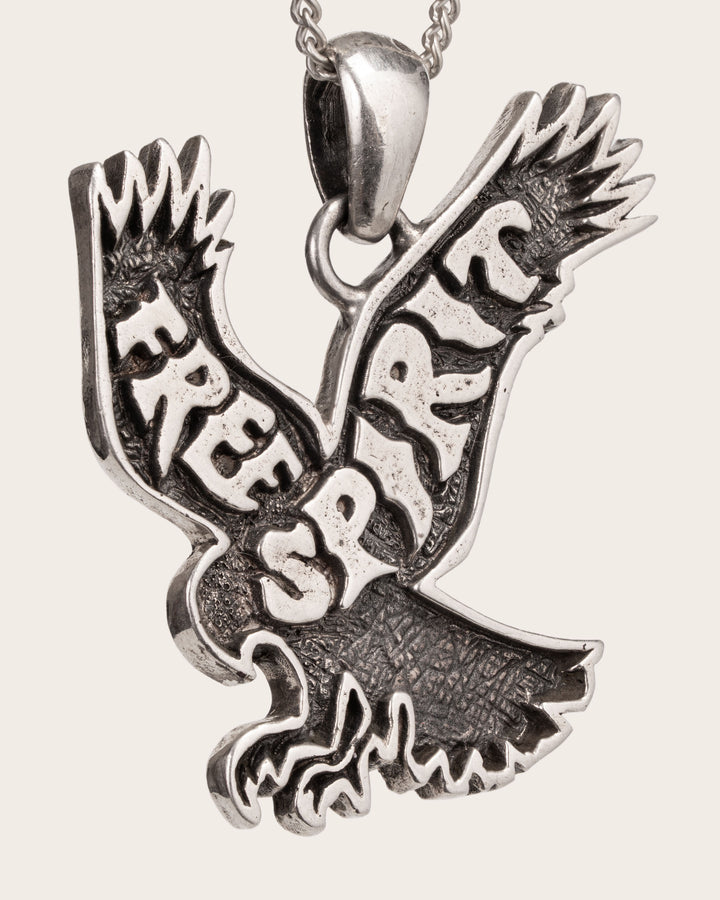 FREE SPIRIT EAGLE PENDANT IN SILVER