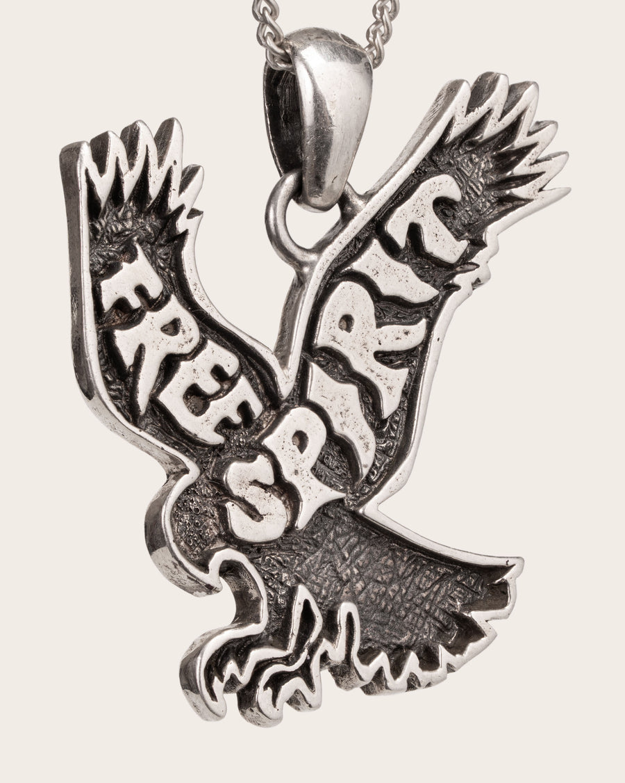 FREE SPIRIT EAGLE PENDANT IN SILVER