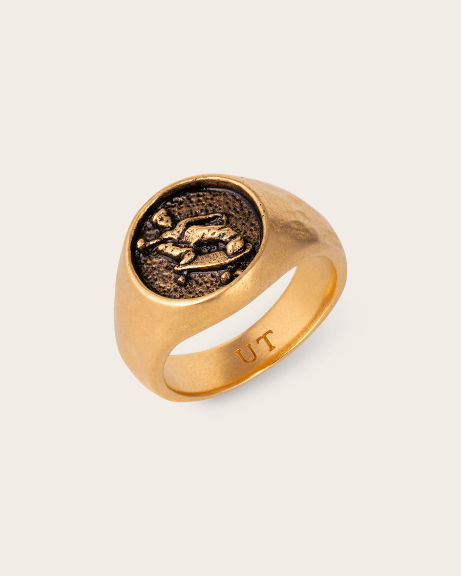 SKATE RING IN GOLD