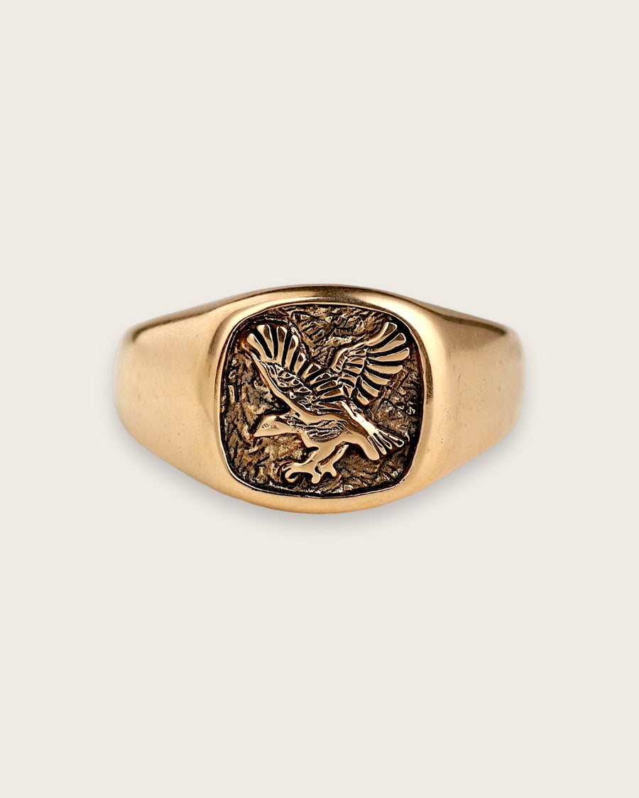 EAGLE RING IN GOLD