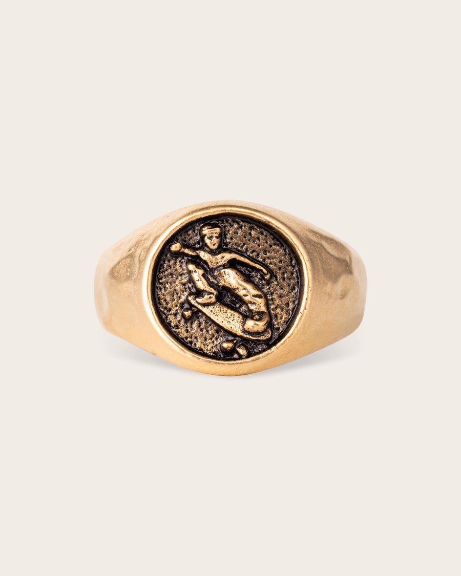 SKATE RING IN GOLD