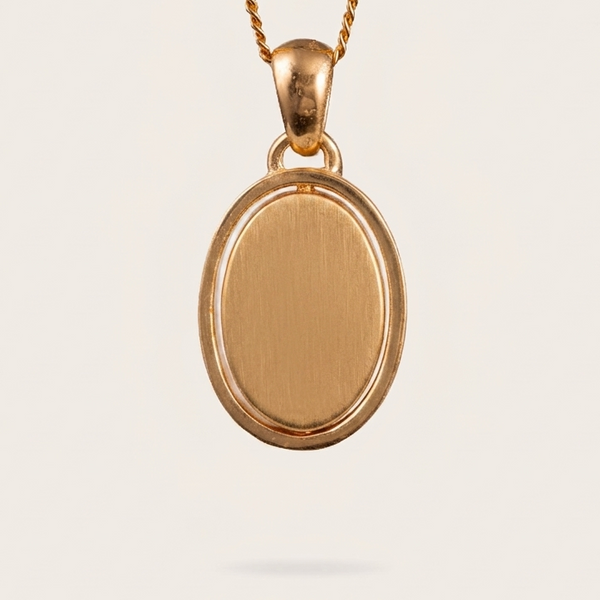 Vintage Reversible Signet Pendant In Gold