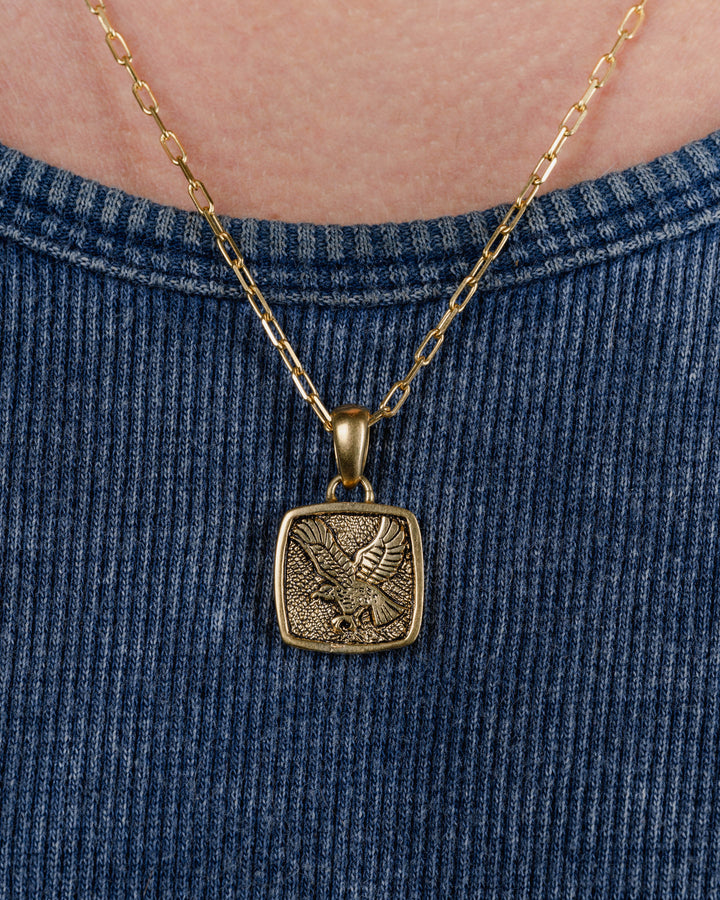 EAGLE NECKLACE IN GOLD