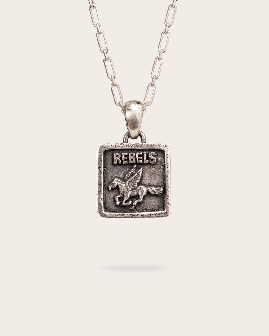 REBELS PENDANT IN SILVER