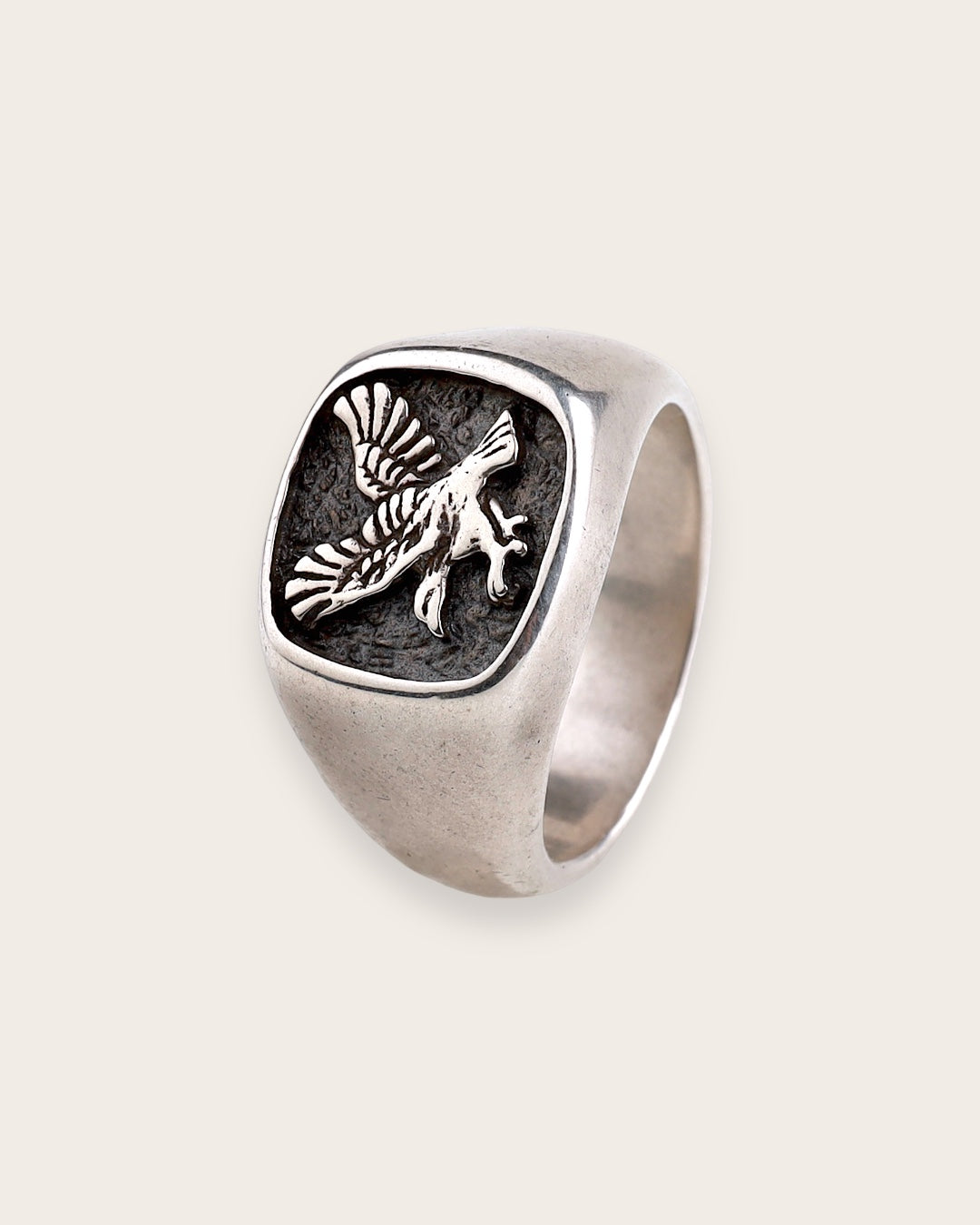 EAGLE RING IN SILVER