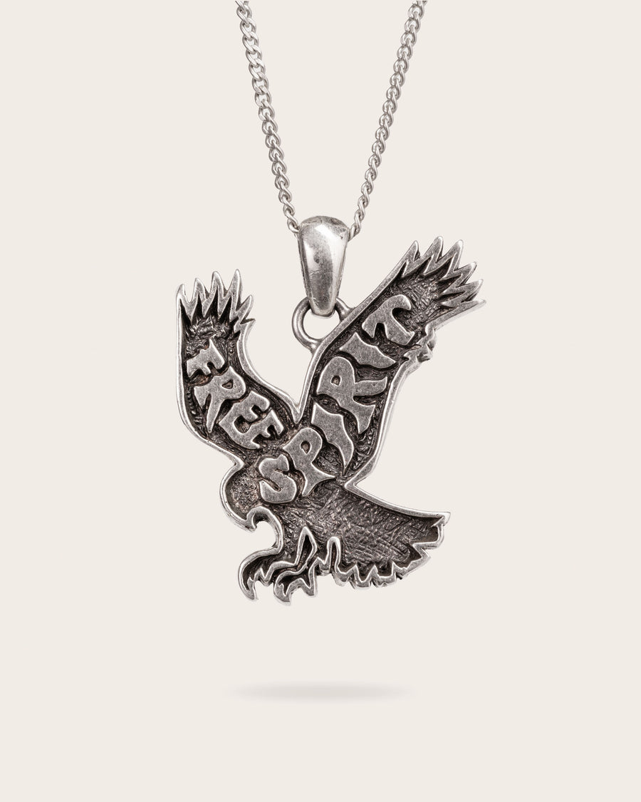 FREE SPIRIT EAGLE PENDANT IN SILVER