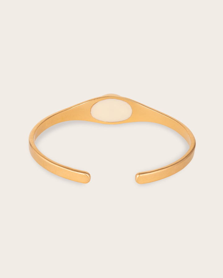 BLUE EYE CUFF IN GOLD