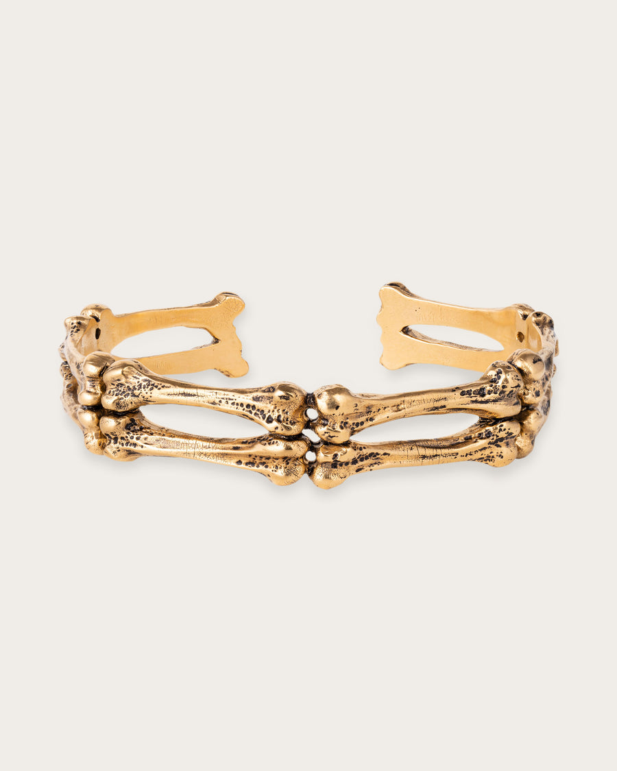 BONE CUFF IN GOLD