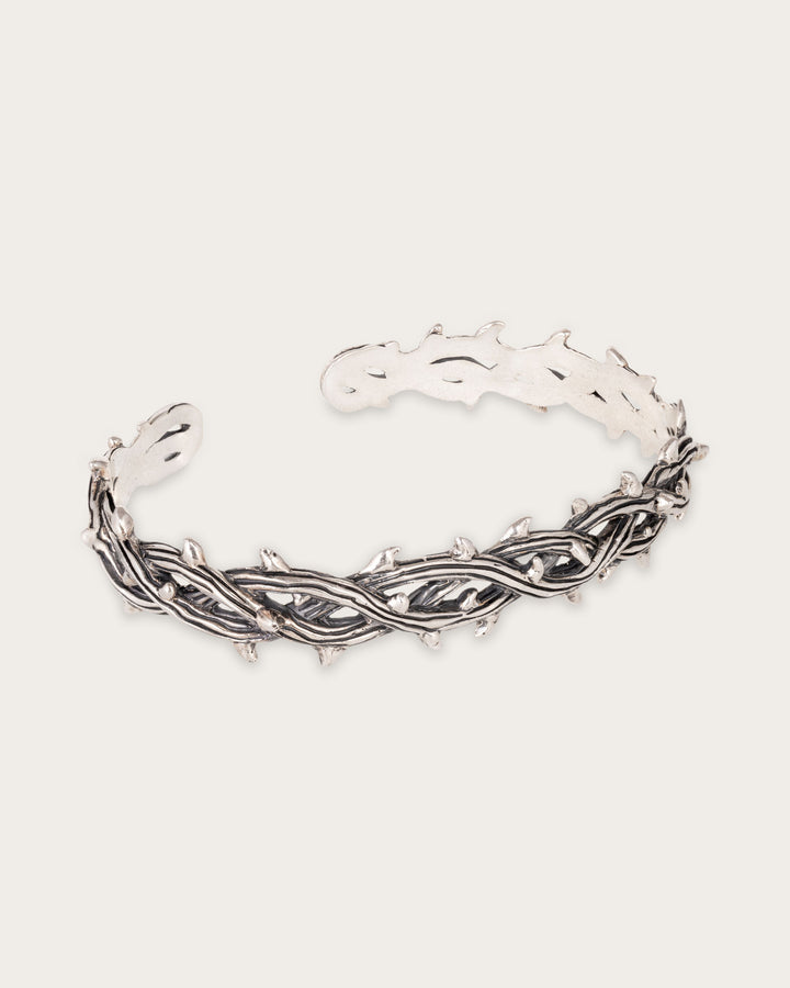 THORN CUFF IN SILVER