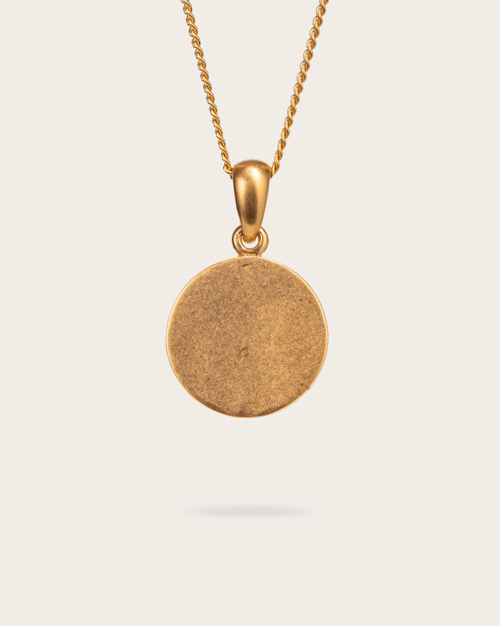 SMOKING GIRL PENDANT IN GOLD