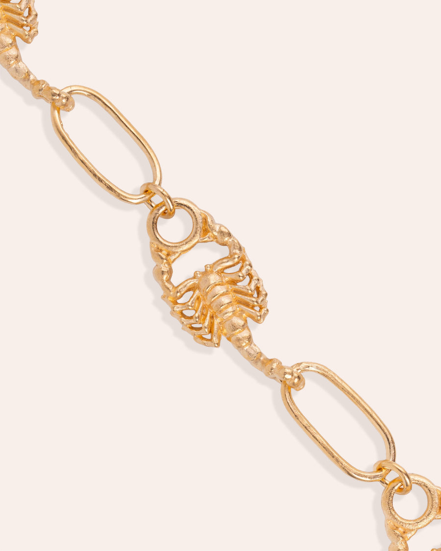 SCORPION NECKCHAIN IN GOLD