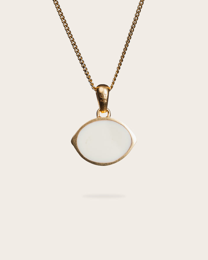 BLUE EYE PENDANT IN GOLD