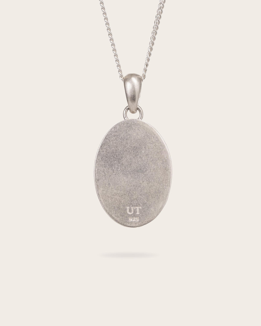 PURPLE HEART PENDANT IN SILVER