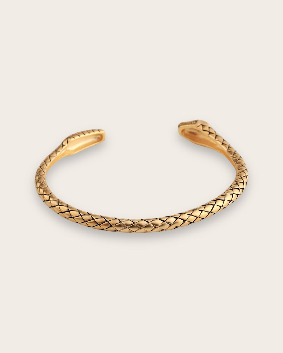 RATTLE SNAKE CUFF IN GOLD