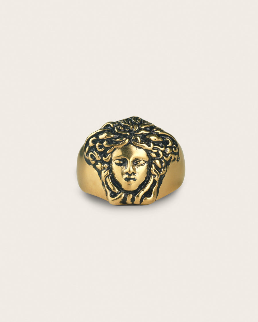 MEDUSA RING IN GOLD