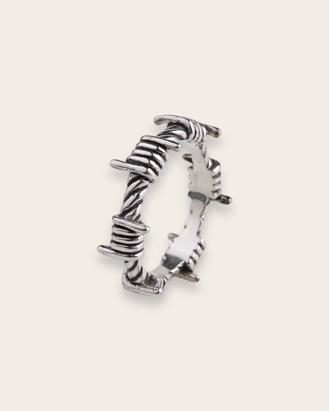 BARB WIRE RING IN SILVER – Untold-truth-ecom