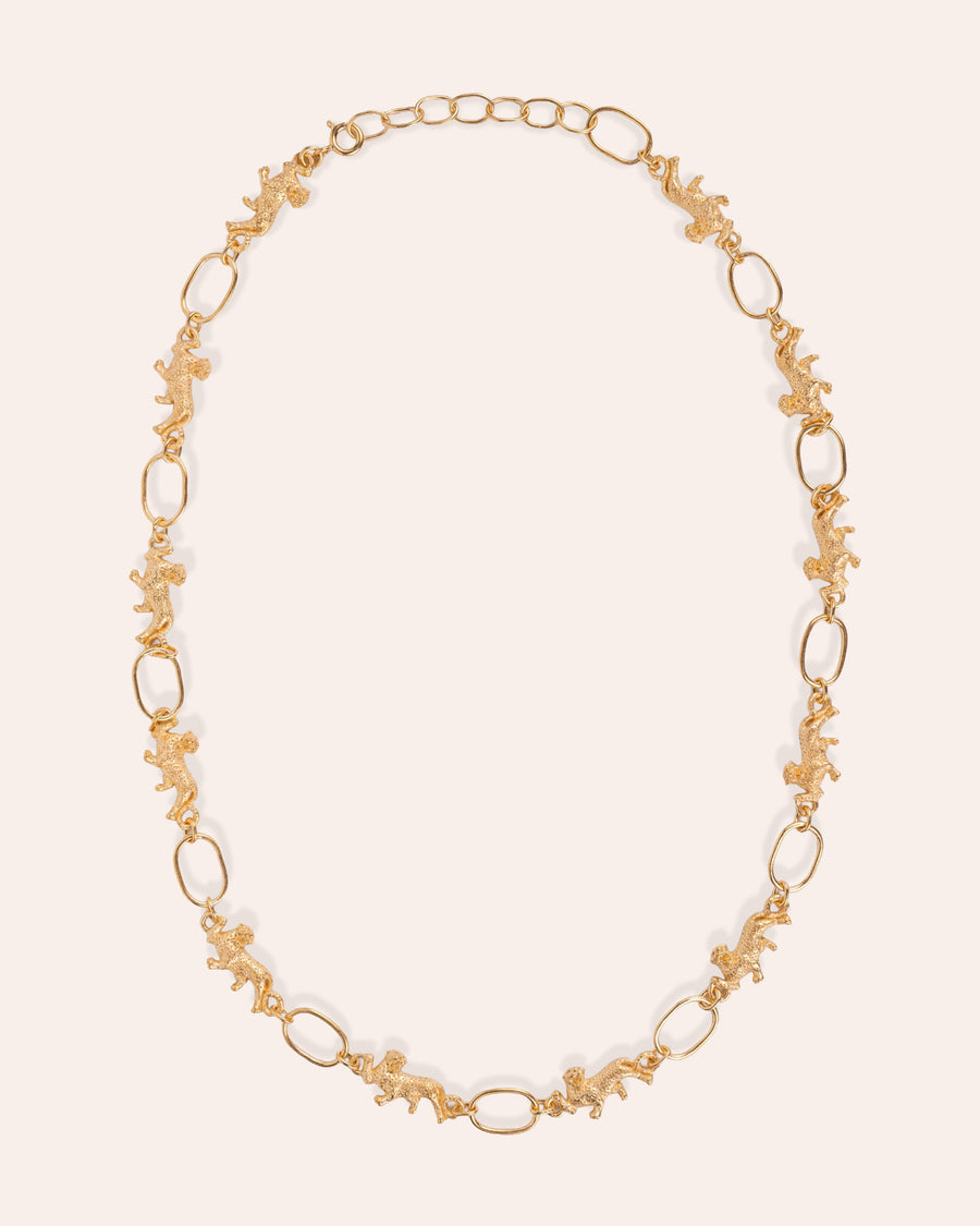 LEOPARD NECKCHAIN IN GOLD