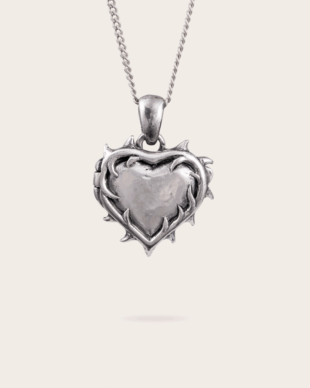 Vintage Thorn Pendant In Silver