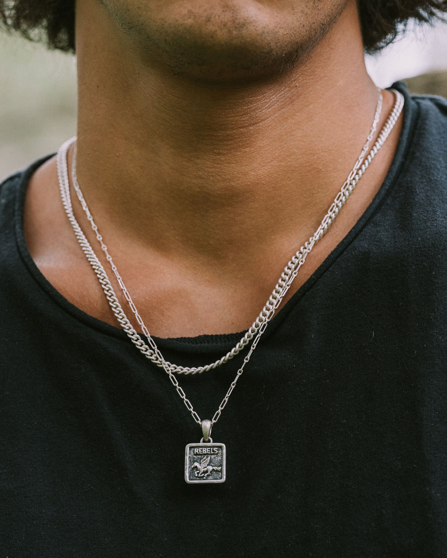 REBELS PENDANT IN SILVER