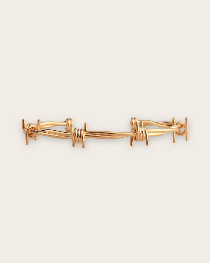BARBWIRE CUFF IN GOLD
