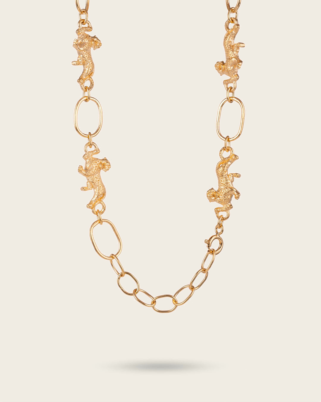 LEOPARD NECKCHAIN IN GOLD