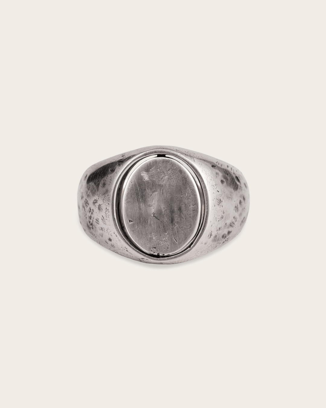 Vintage Rotating Signet Ring in Silver