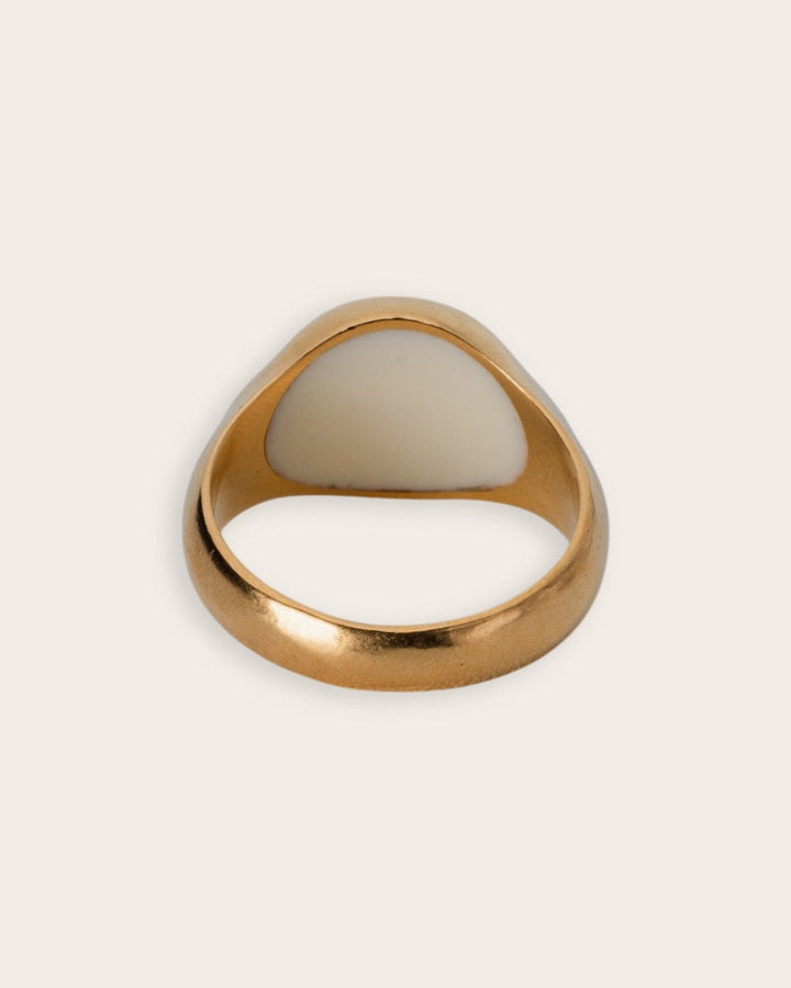 BROWN EYE RING IN GOLD