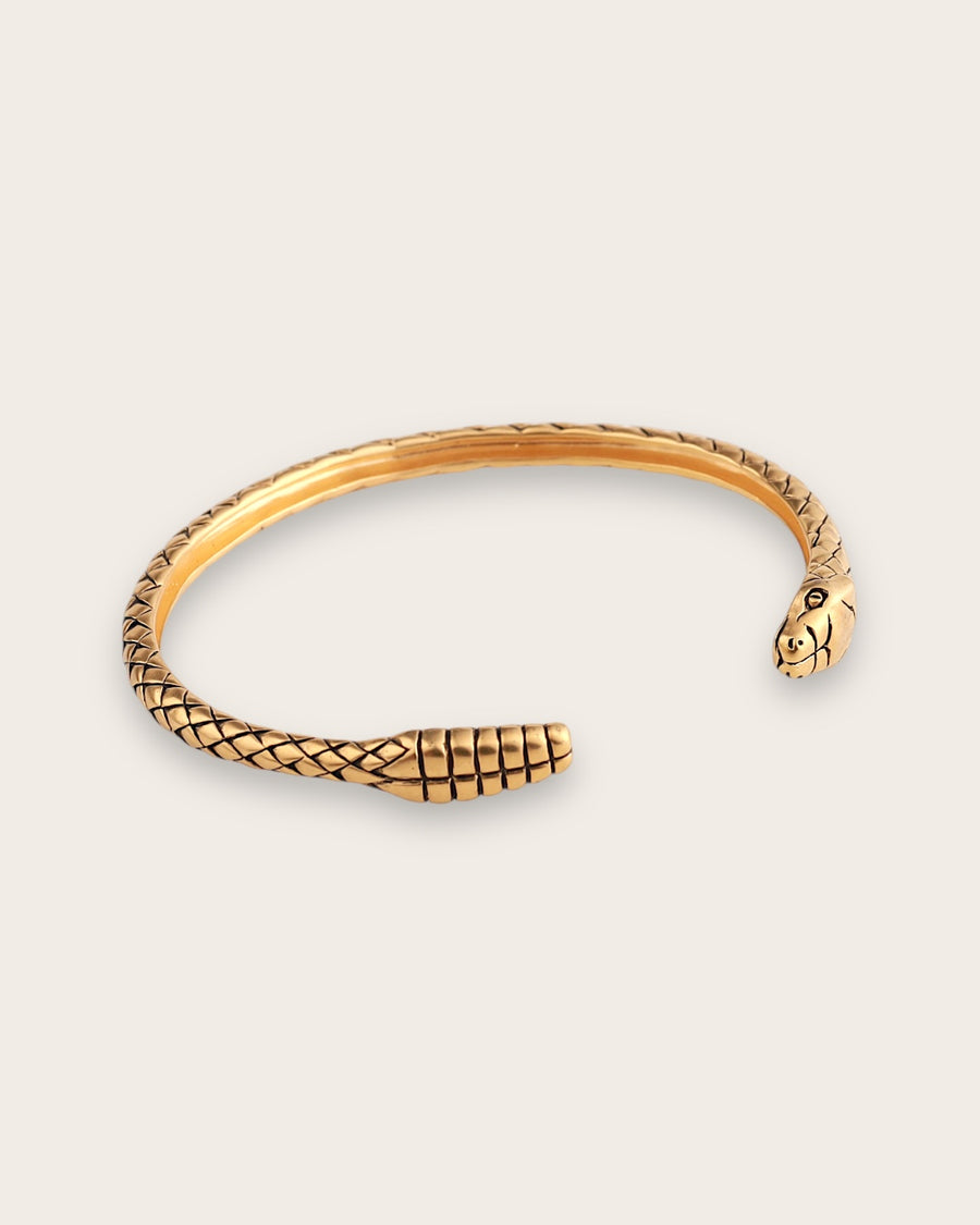 RATTLE SNAKE CUFF IN GOLD