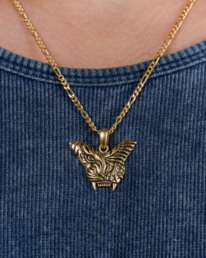 TIGER BUTTERFLY NECKLACE IN GOLD