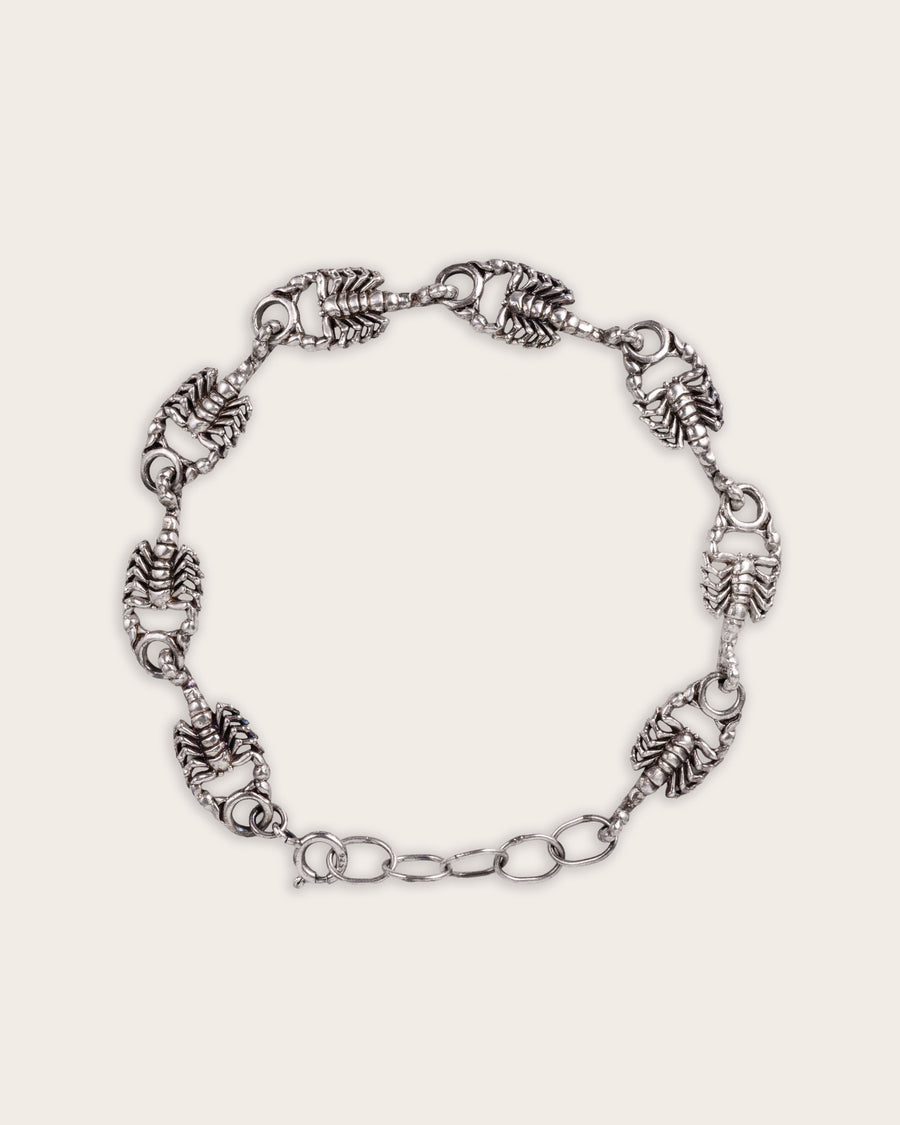 SCORPION BRACELET IN SILVER