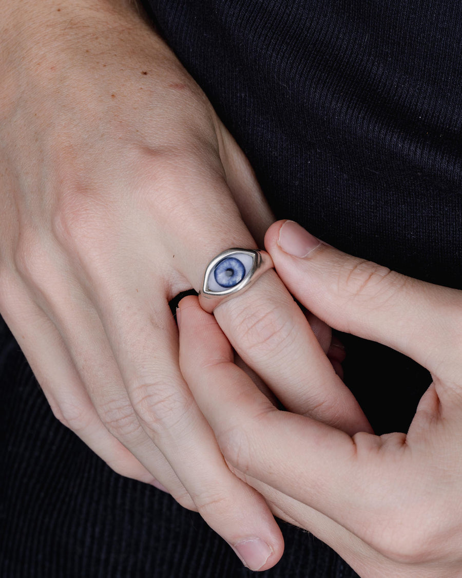 EYE RING IN SILVER