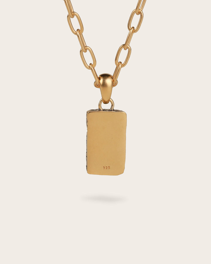 CRACKED NECKLACE IN GOLD