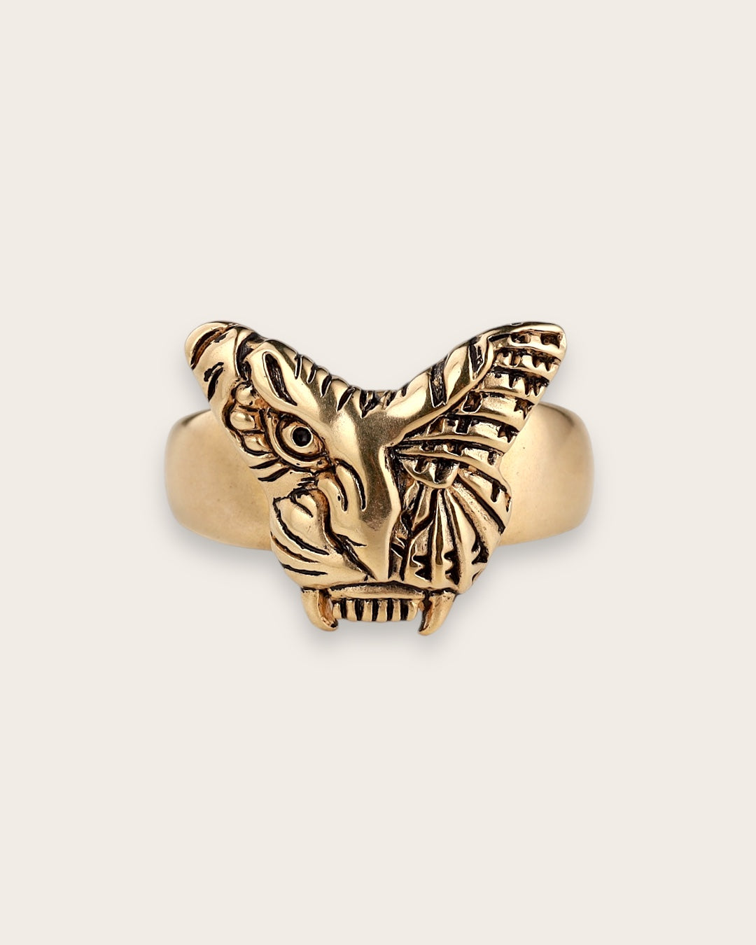 TIGER BUTTERFLY RING IN GOLD