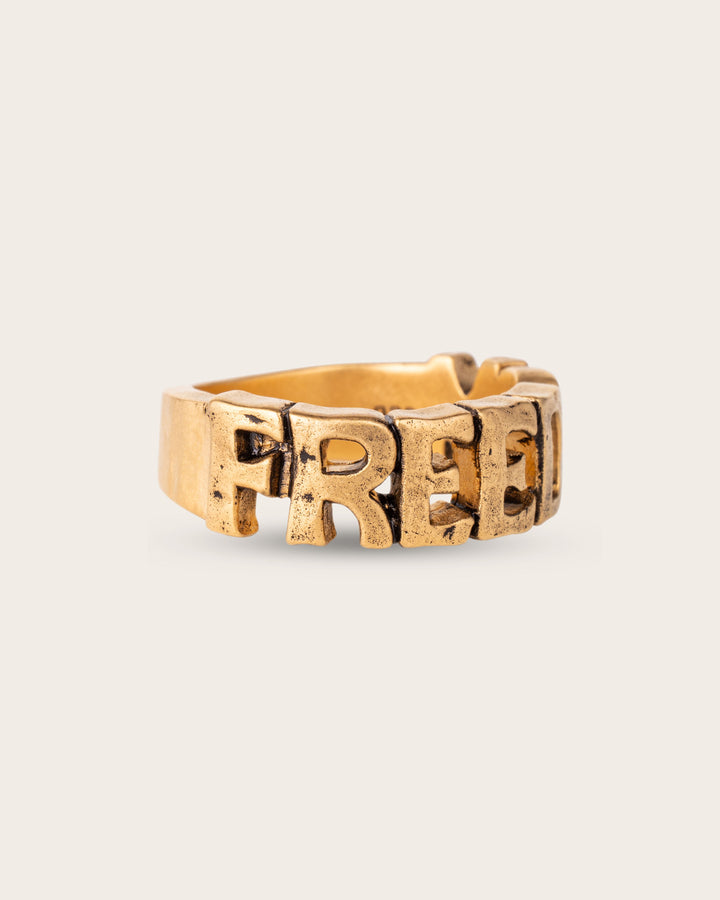 FREEDOM RING IN GOLD
