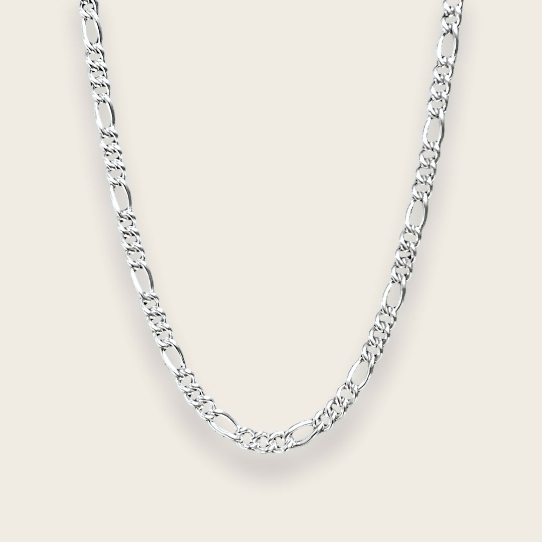 SILVER FIGARO CHAIN 1MM